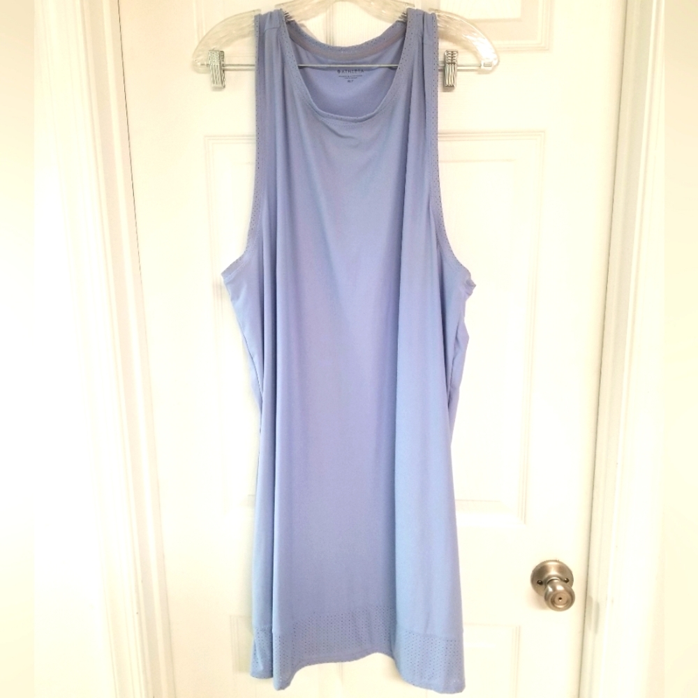 Athleta Pacifica II Dress Periwinkle Blue Sleeveless XLT-Blemished